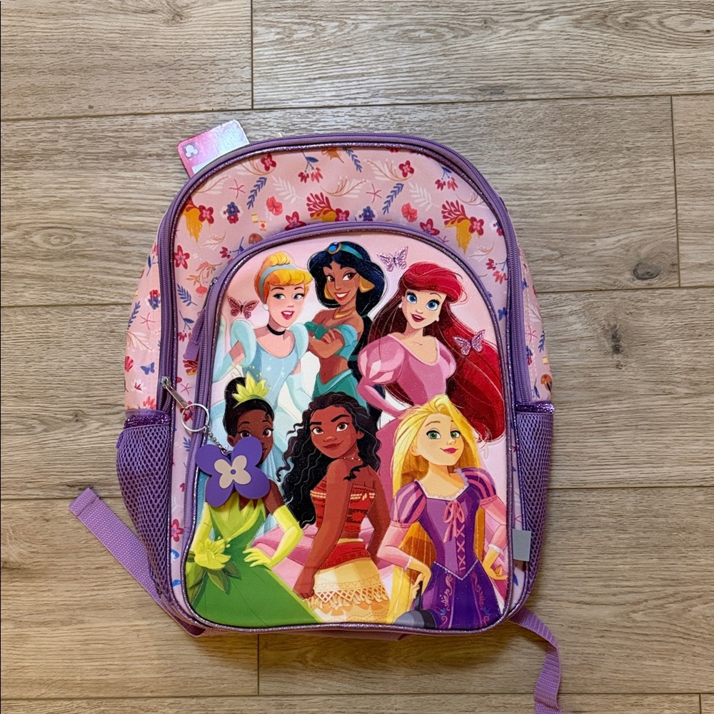 Disney Princess Backpack with Pink and Purple Highlights